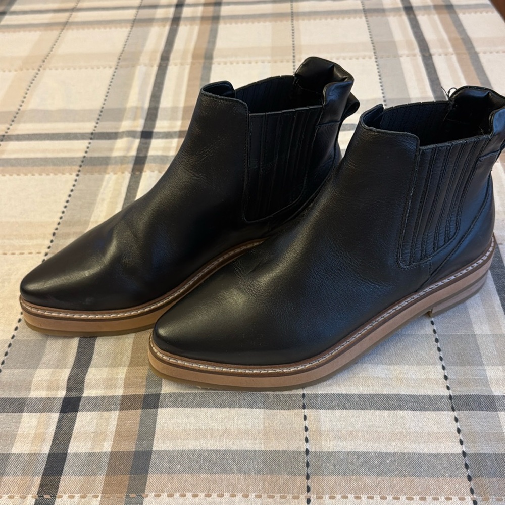 Roolee black leather Chelsea boots